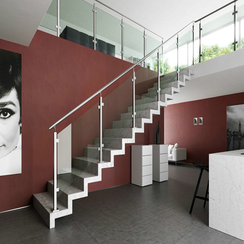 Tempered Glass Stair Railing
